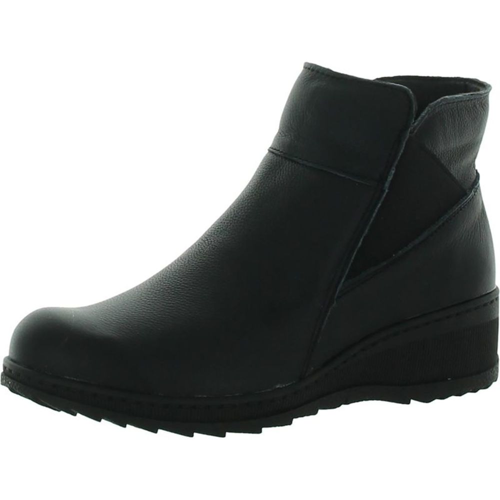 Spring Step Womens Santura Black Leather Booties Zipper Ankle Boots Shoes NWT